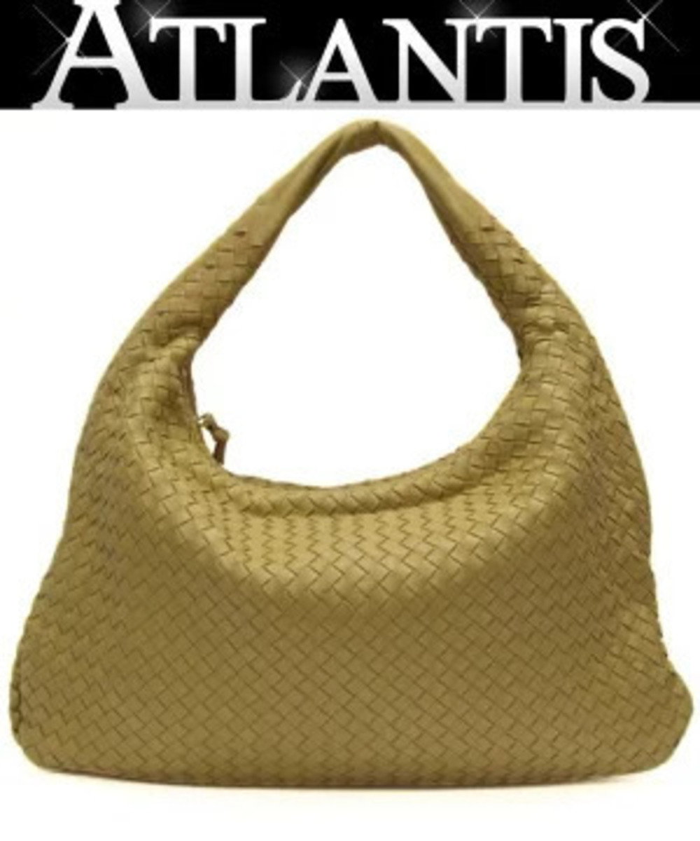 BOTTEGA VENETA Intrecciato Hobo Bag Leather Mustard Yellow
